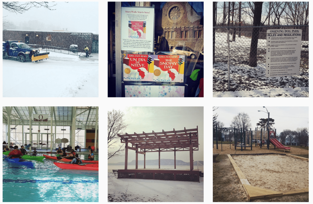 Ossining recreation and parks Instagram account