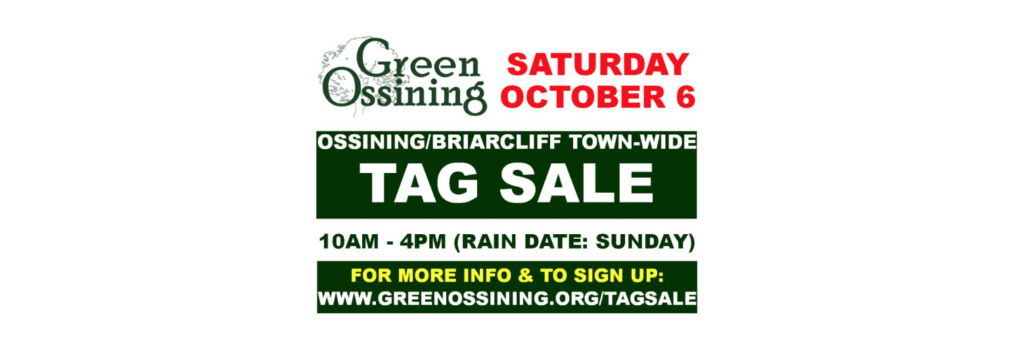Green Ossining Tag Sale