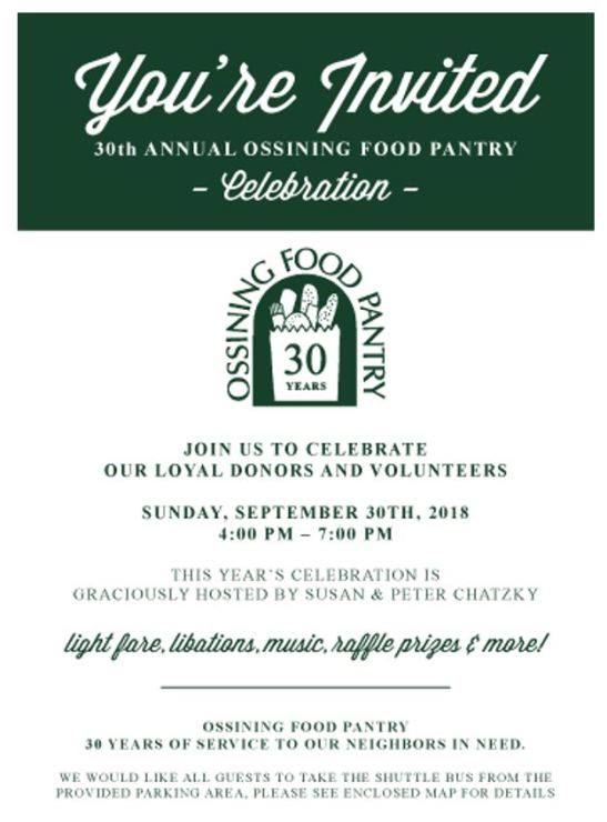 Ossining Food Pantry Event