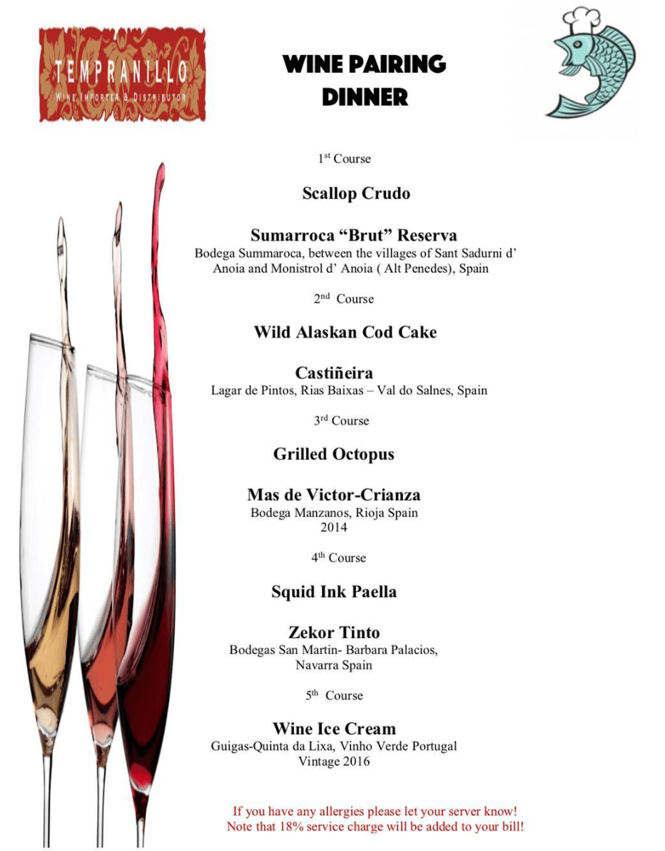 Wine Pairing Dinner in Ossining