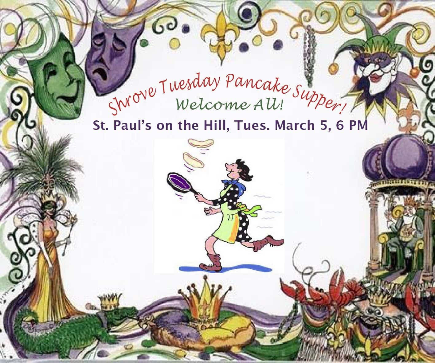 Shrove Tuesday, Mardi Gras Dinner