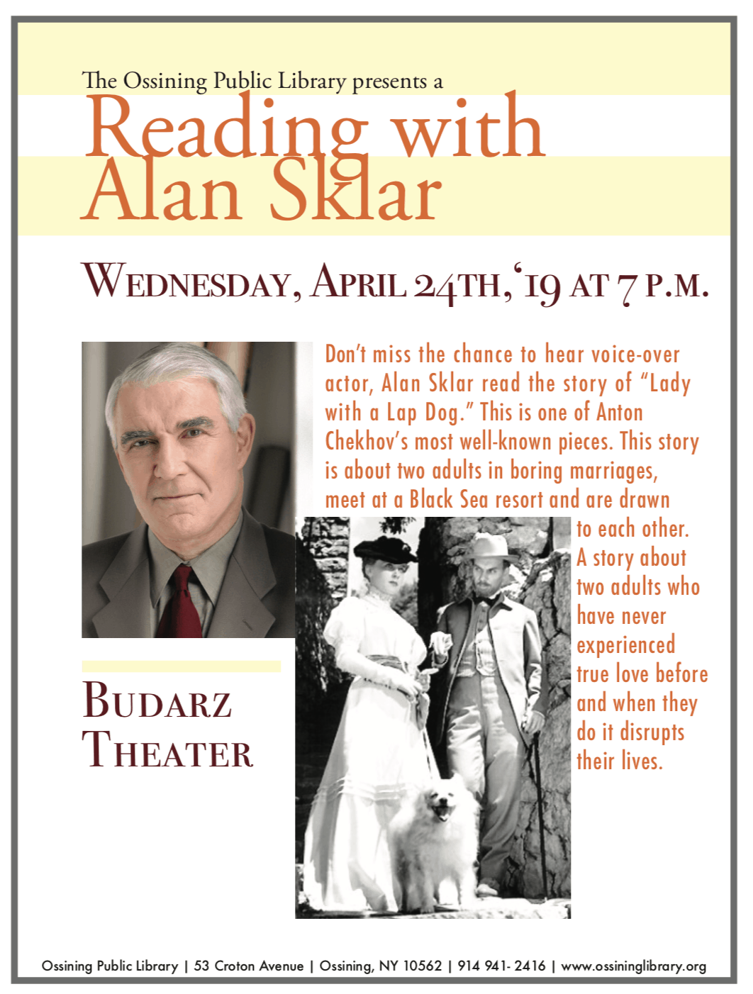 Alan Sklar at the Ossining Public Library