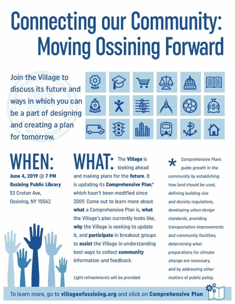 ossining comprehensive plan event