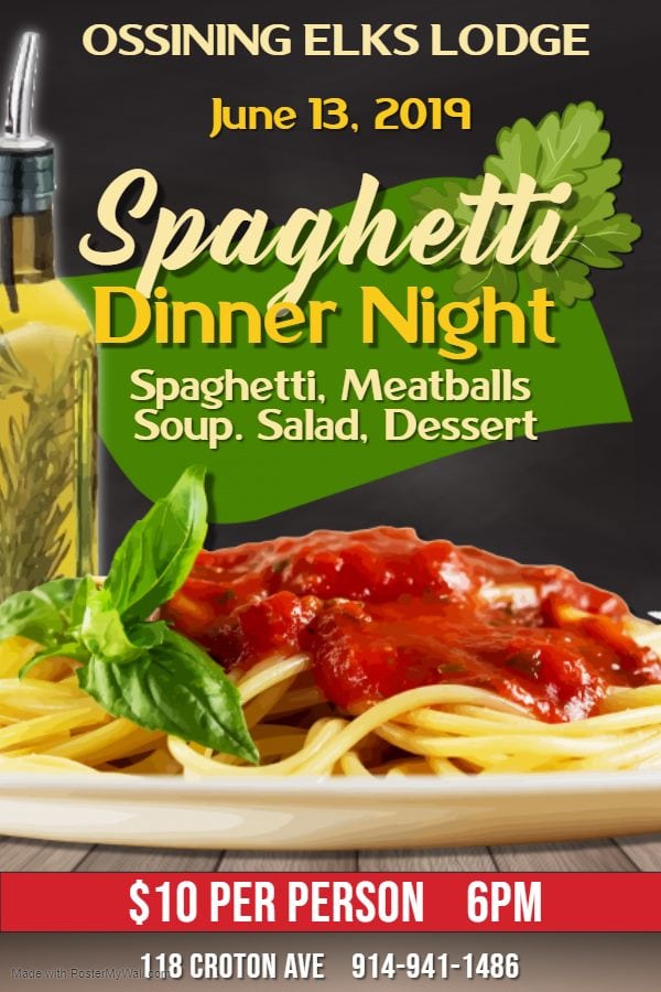 Spaghetti Dinner Ossining