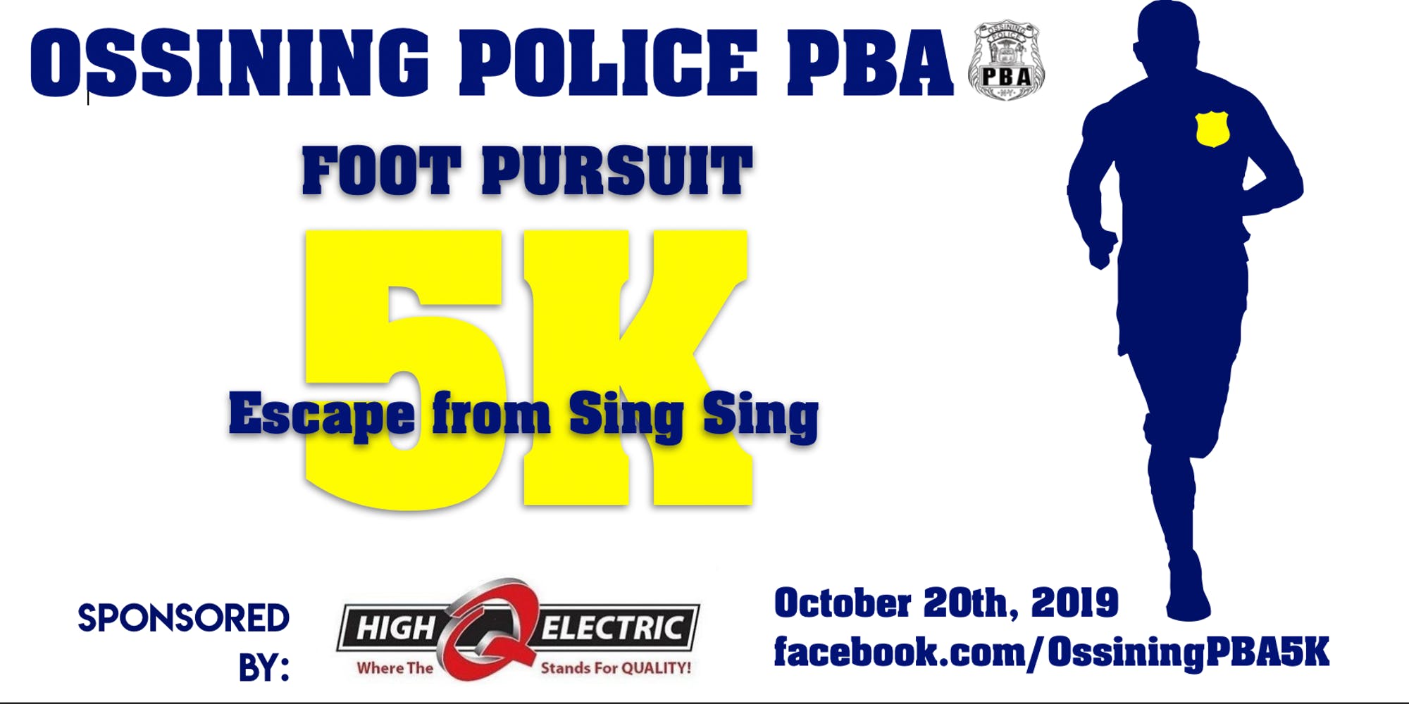Ossining PBA Foot Pursuit 5K: Escape from Sing Sing