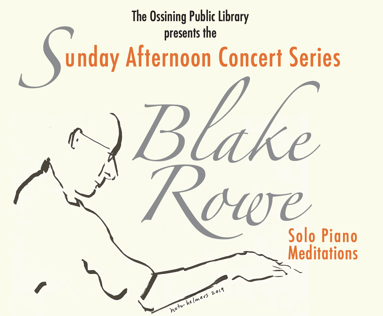 Sunday Afternoon Concert Series: Blake Rowe