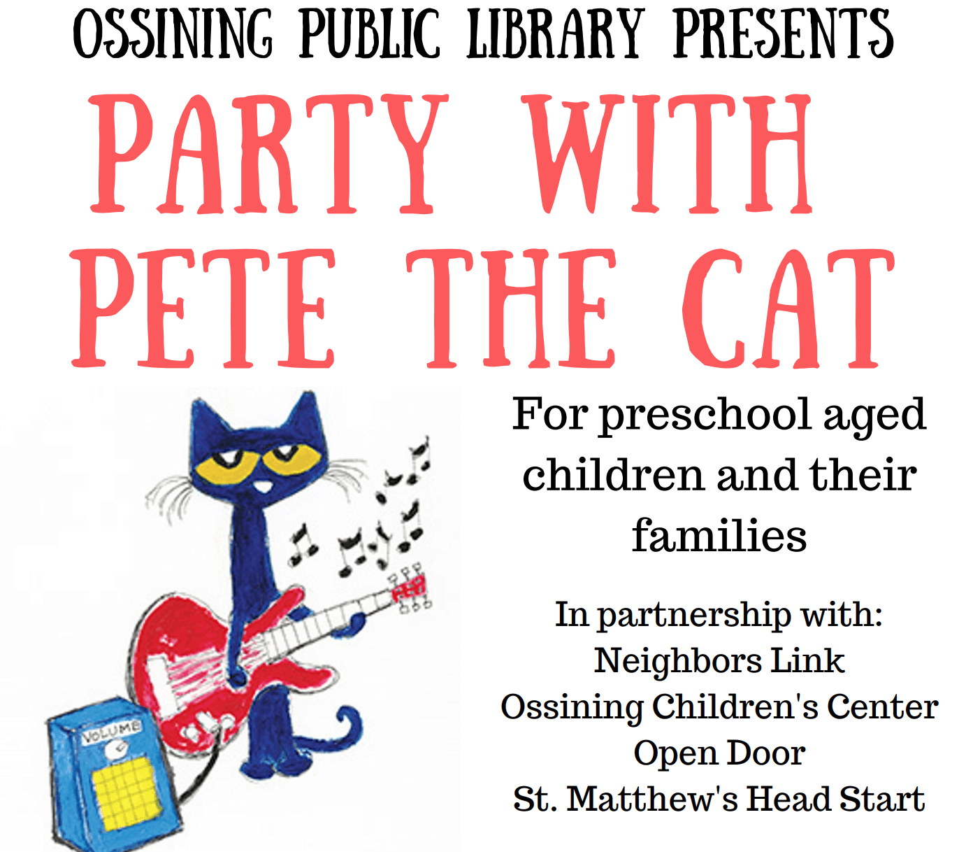 Party with Pete the cat