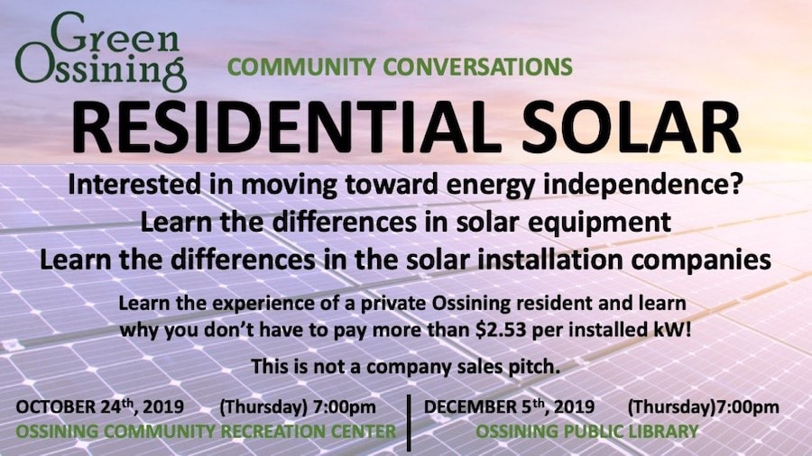 Solar Energy Ossining