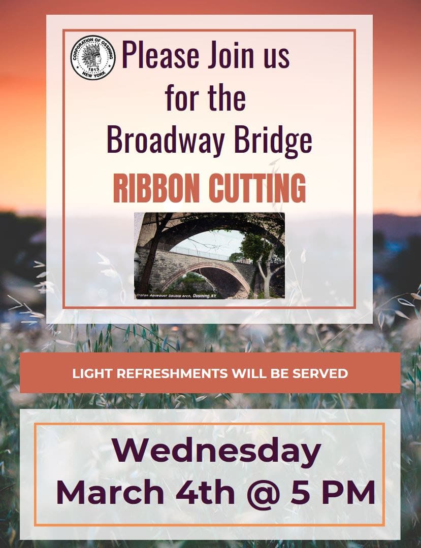 Bridge Ribbon Cutting Ossining