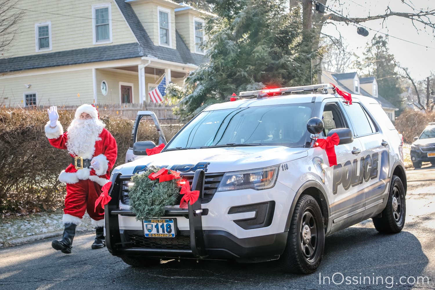 Ossining police Candy Cane Run