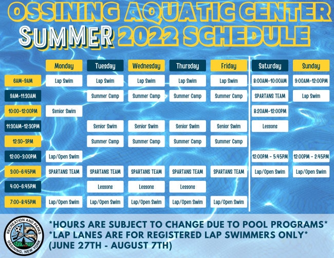 Ossining Aquatic Center and Rec Center Pool